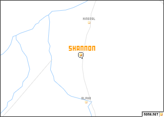 map of Shannon