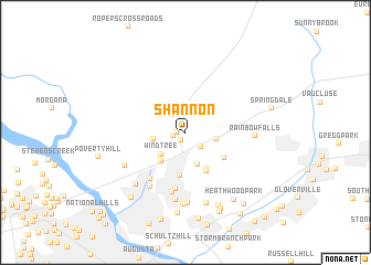 map of Shannon