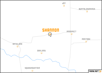 map of Shannon