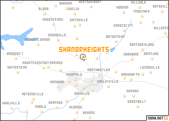 map of Shanor Heights