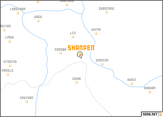 map of Shanpen