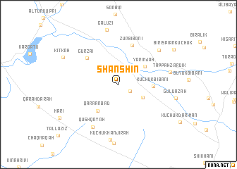 map of Shānshīn