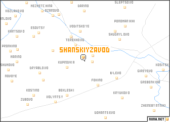 map of Shanskiy Zavod