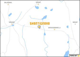 map of Shānti Grāma