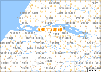 map of Shan-tzu-men