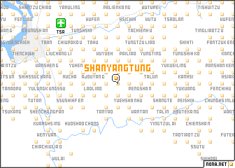 map of Shan-yang-tung