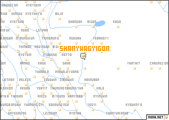 map of Shanywagyigon