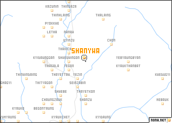 map of Shanywa