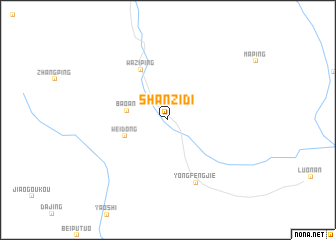 map of Shanzidi