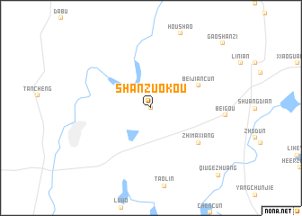 map of Shanzuokou