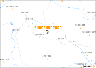 map of Shaoshanzhan