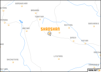 map of Shaoshan