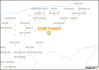 map of Shaotishan