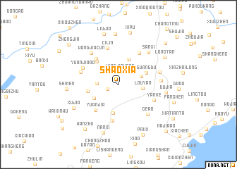 map of Shaoxia