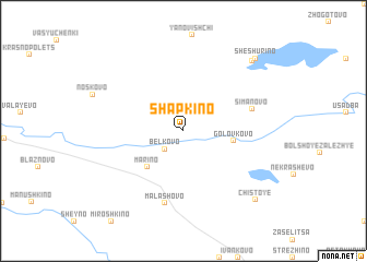 map of Shapkino