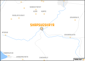 map of Shapsugskaya