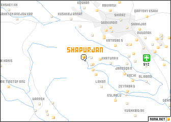 map of Shāpūr Jān