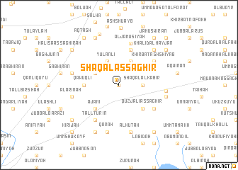 map of Shaqal aş Şaghīr