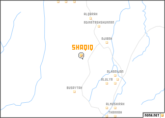 map of Shaqīq