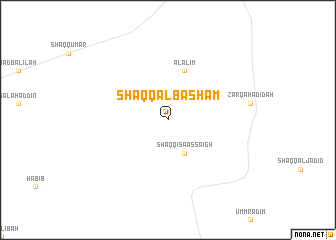 map of Shaqq al Bashām