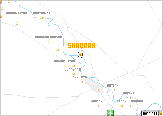 map of Shaqrah