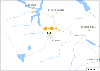 map of Shaqrāʼ