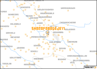 map of Sharafābād-e Jeyī