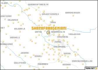 map of Sharafābād-e Mīānī