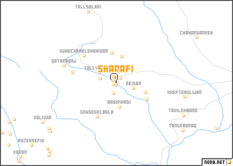 map of Sharafī