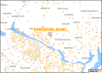 map of Sharaf Mala Khel