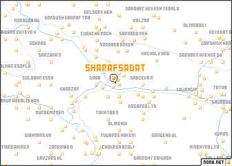 map of Sharaf Sādāt