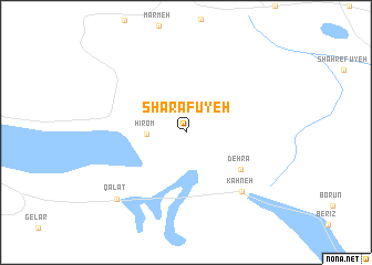 map of Sharafūyeh