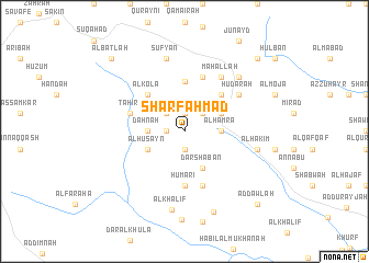 map of Sharf Aḩmad