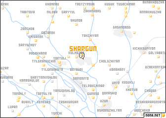 map of Shargʼun