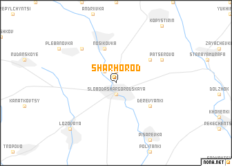 map of Sharhorod