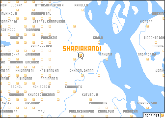 map of Shāriākāndi