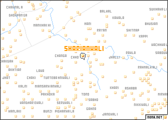 map of Shāriānwāli