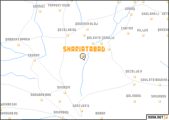 map of Sharī‘atābād