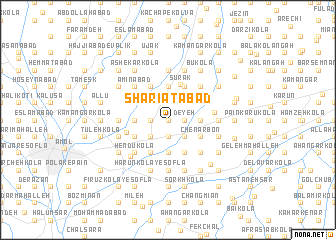 map of Sharī‘atābād