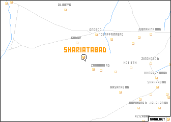 map of Sharī‘atābād