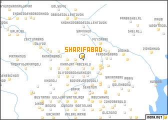 map of Sharīfābād