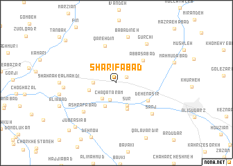map of Sharīfābād