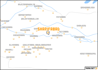 map of Sharīfābād