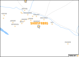 map of Sharīfābād