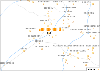 map of Sharīfābād