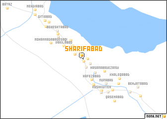 map of Sharīfābād
