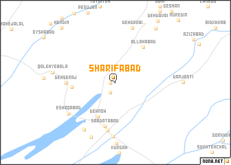 map of Sharīfābād