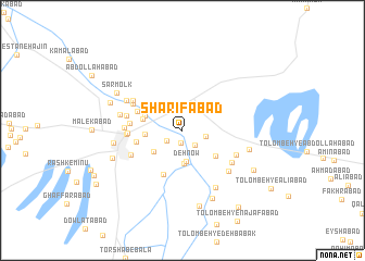 map of Sharīfābād