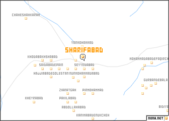 map of Sharīfābād