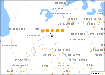 map of Sharīfābād